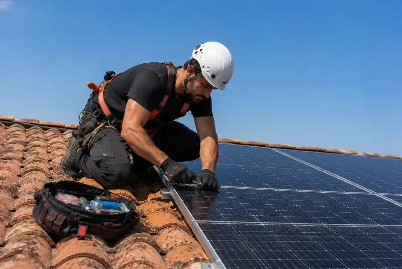Maintenance et monitoring de panneaux solaires au Minihic-sur-Rance
