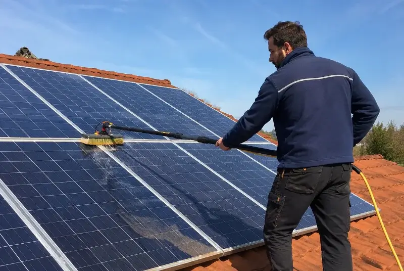 Nettoyage et entretien de panneaux solaires au Minihic-sur-Rance